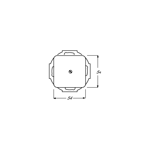 Busch-Jaeger 2527-212 Zentralscheibe mit Tragring, Duro 2000 Si, weiß (2CKA001710A0623)