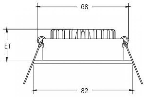 Brumberg LED-Einbaustrahler, 350mA, 7W, 2700K, weiß (12261073)