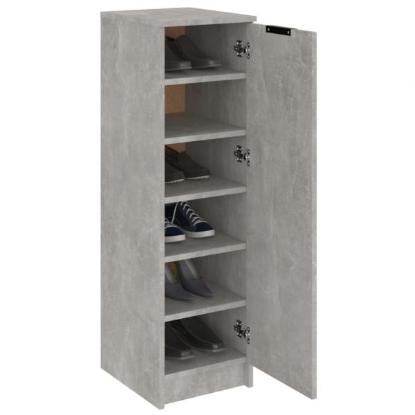 Schuhschrank Betongrau 30x35x100 cm Holzwerkstoff