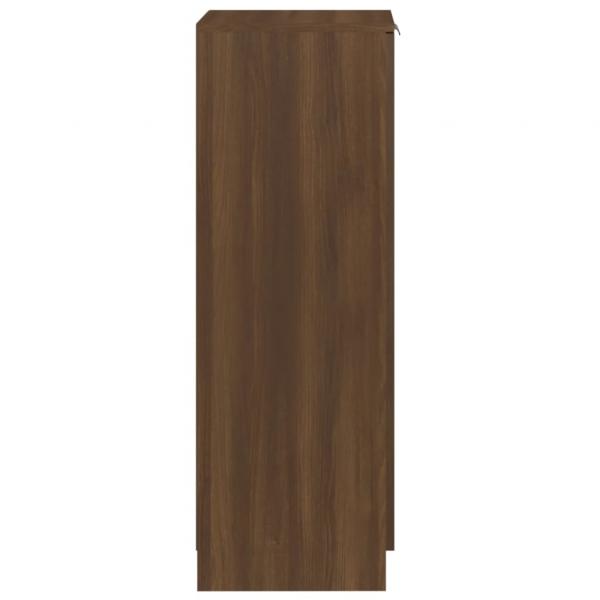 Schuhschrank Braun Eichen-Optik 30x35x100 cm Holzwerkstoff