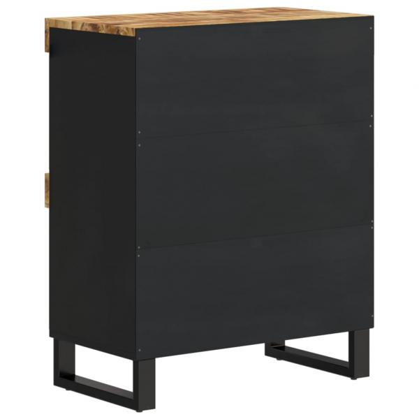 Beistellschrank 60x33x75 cm Massivholz Mango