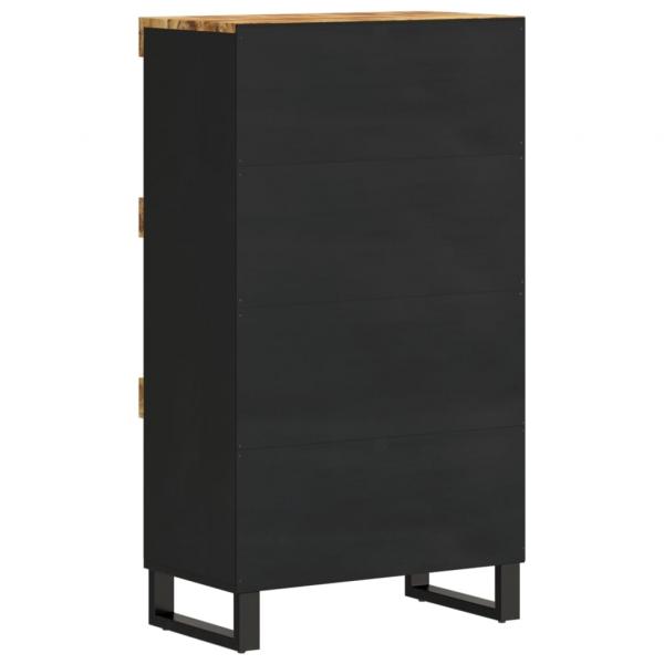 Beistellschrank 60x33x107 cm Massivholz Mango