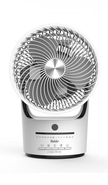 Fakir TVC360 Prestige Tischventilator, 45W, 3 Stufen, weiß/schwarz (6956009)