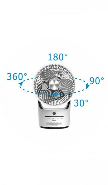 Fakir TVC360 Prestige Tischventilator, 45W, 3 Stufen, weiß/schwarz (6956009)