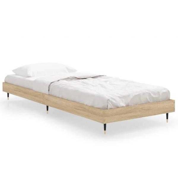 Bettgestell Sonoma-Eiche 75x190 cm Holzwerkstoff