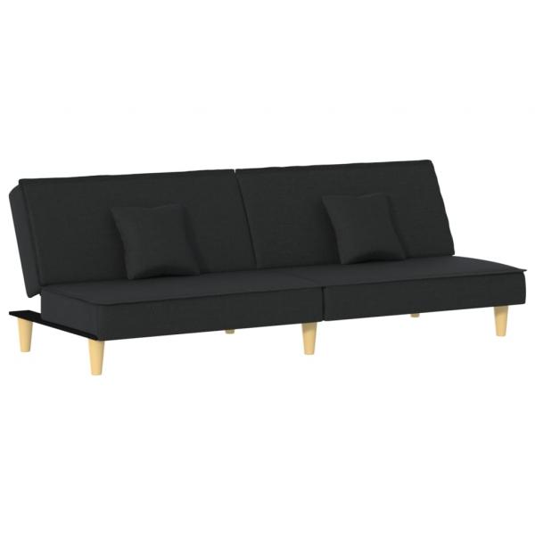 Schlafsofa Schwarz Stoff