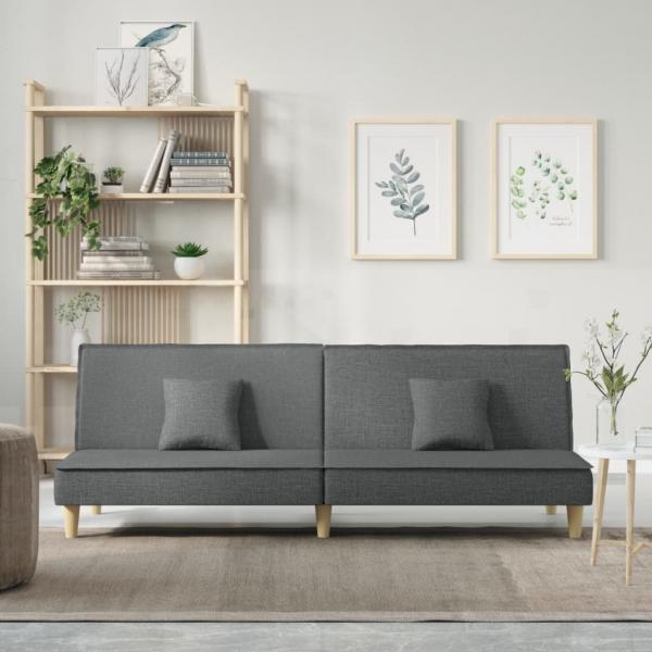 ARDEBO.de - Schlafsofa Dunkelgrau Stoff