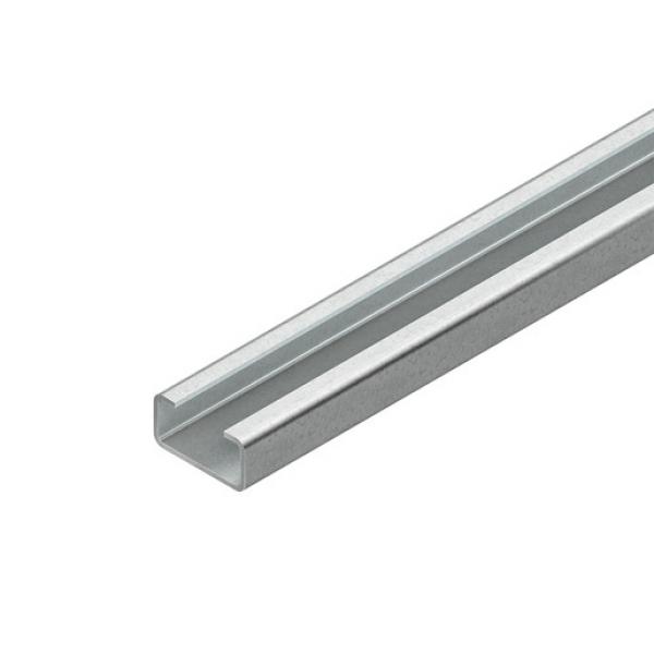 Niedax 2970/2 GO Ankerschiene, C-Profil, Schlitzweite 16 mm, 30x15x2000 mm, ungelocht,  (Menge: 2 m je Bestelleinheit)