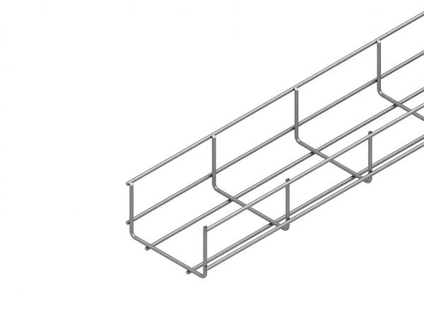 Niedax GR 60.100 E3 Gitterrinne, U-förmig, 60x100x3000 mm, Draht-Ø 3,5 mm, Edelstahl, W (Menge: 3 m je Bestelleinheit)