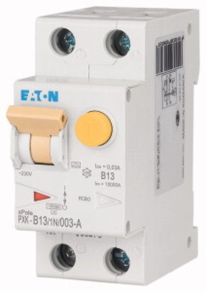 Eaton Electric PXK-B13/1N/003-A FI/LS Kombination, 13 A, 30 mA, LS-Charakteristik: B, 1p+N, FI-