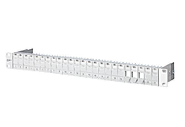 Metz Connect 130920-00-E Modul 19 Zoll Modulträger 1HE 24 Port lichtgrau unbestückt, geschirm