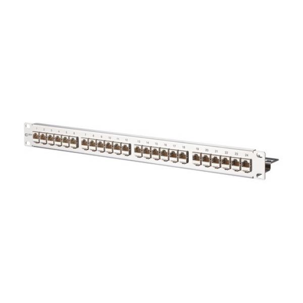 Metz Connect 130921-E E-DAT modul 24x8(8) 1HE Patchfeld Cat.6A, Edelstahl