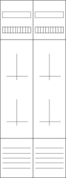 ARDEBO.de - ZSD-Z29A1074 Zählerfeld, 2-feldrig, vorbereitet, Version Z29A1074