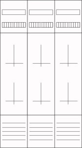 ARDEBO.de - ZSD-Z39A1075 Zählerfeld, 3-feldrig, vorbereitet, Version Z39A1075