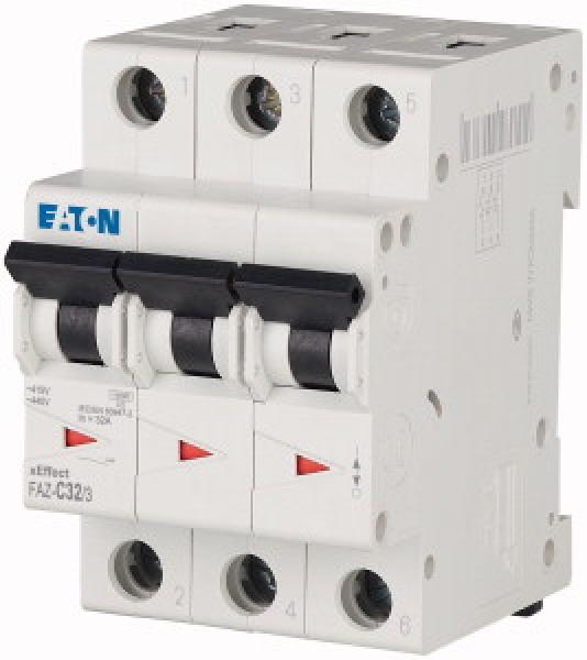 Eaton Electric FAZ-C32/3 Leitungsschutzschalter, 32 A, 3p, Charakteristik: C