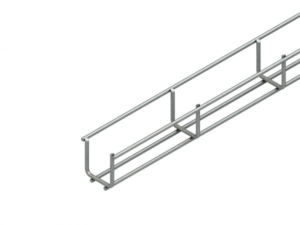 ARDEBO.de - GR 40.040 Gitterrinne, U-förmig, 40x40x3000 mm, Draht-Ø 3,5 mm, Stahl, galvanisc