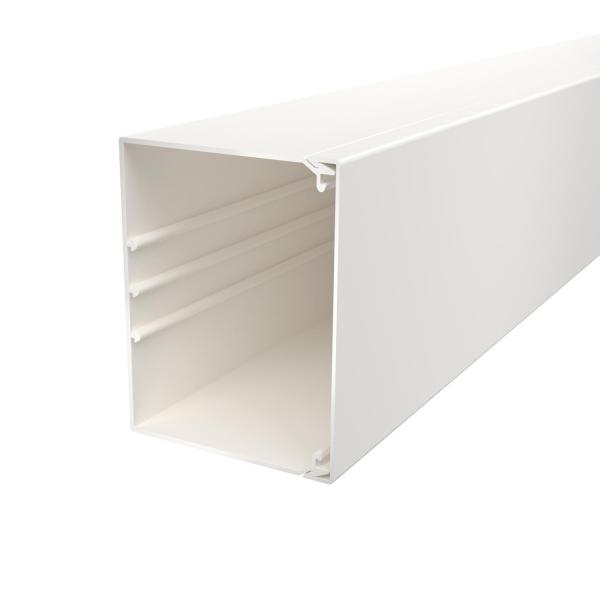 Obo Bettermann WDK100130RW Wand- und Deckenkanal mit Bodenlochung 100x130x2000, PVC, reinweiß,  (Menge: 2 m je Bestelleinheit)