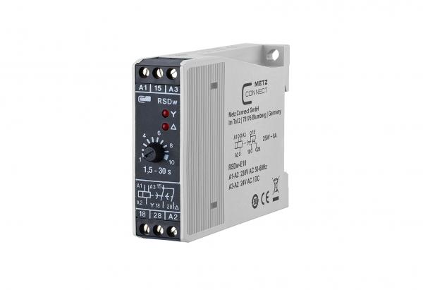 Metz Connect 11016141280417 RSDw-E10, 230 V AC / 24 V AC/DC, 1,5-30 s