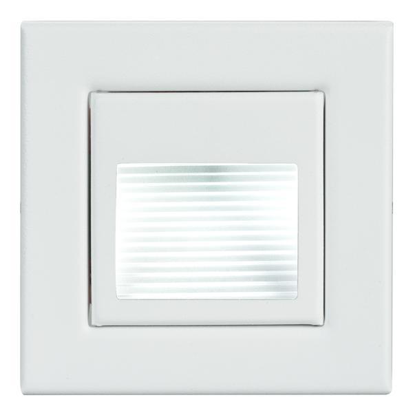 ARDEBO.de - R3929WW LED-Wandeinbauleuchte 230 V AC, 50 Hz, 1,2 W, 3.000 K, quadratisch, stru