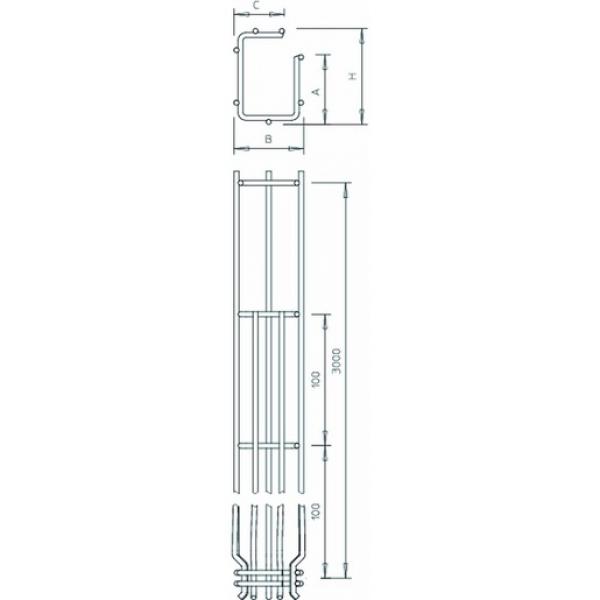 Obo Bettermann G-GRM 50 50 FT G-Gitterrinne Magic 50x50x3000, St, FT (Menge: 3 m je Bestelleinheit)