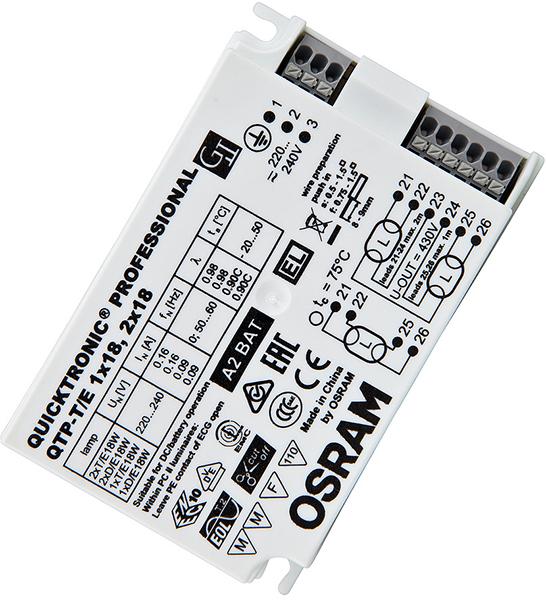 Osram QTP-T/E 1X18,2X18 QUICKTRONIC® PROFESSIONAL M 1X18,2X18