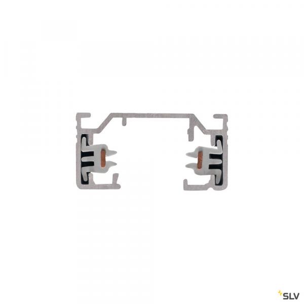 Slv 143022 1PHASEN-AUFBAUSCHIENE, Hochvoltschiene, silbergrau, 2 m,