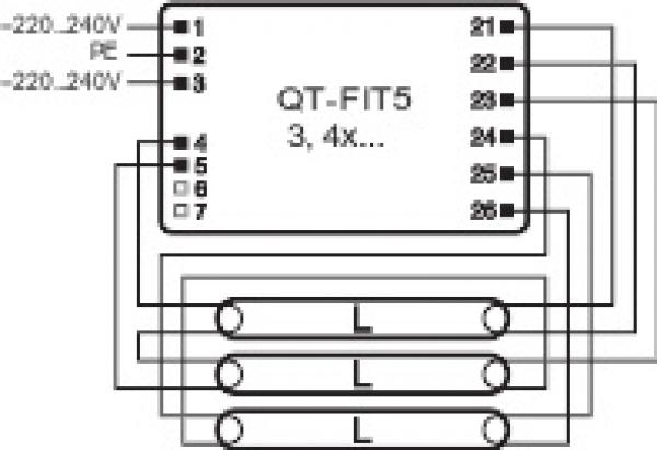 Osram QT-FIT5 3X14,4X14 QUICKTRONIC® FIT 5 3X14,4X14