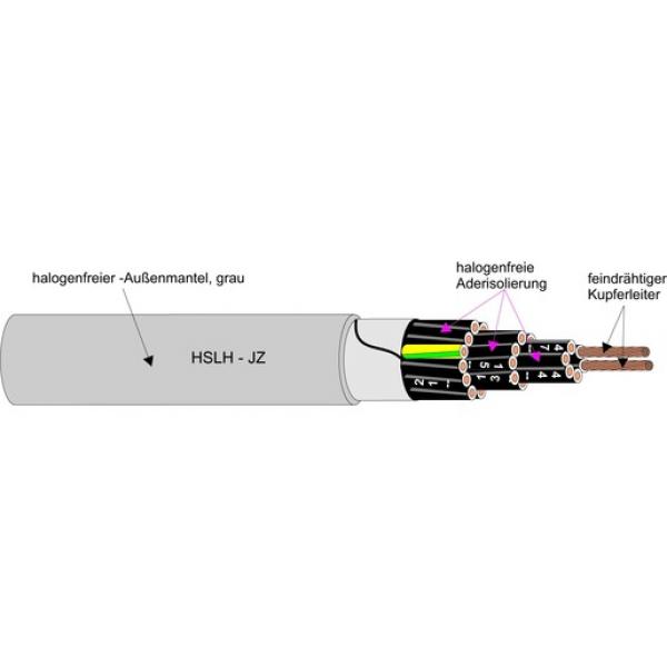 Kabel & Leitungen HSLH-JZ 3X0,75 HALOGENFREIE Steuerleitung         T500 (Menge: 500 m je Bestelleinheit)