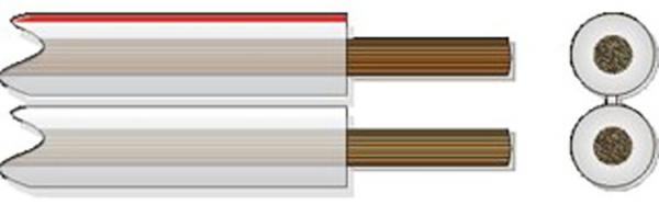 Kabel & Leitungen LS 2x2,5 TRANS Lautsprecherkabel (Drähte 0,20)    T500 (Menge: 500 m je Bestelleinheit)