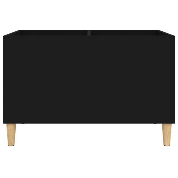 Plattenschrank Schwarz 74,5x38x48 cm Holzwerkstoff