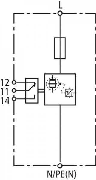 Dehn + Söhne DVCI 1 255 FM Kombiableiter Typ 1 + Typ 2 DEHNvenCI 1-polig 255V AC mit Vorsiche