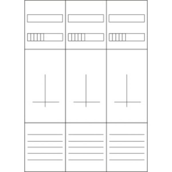 Eaton Electric ZSD-Z37A1333 Zählerfeld, 3-feldrig, vorbereitet, Version Z37A1333