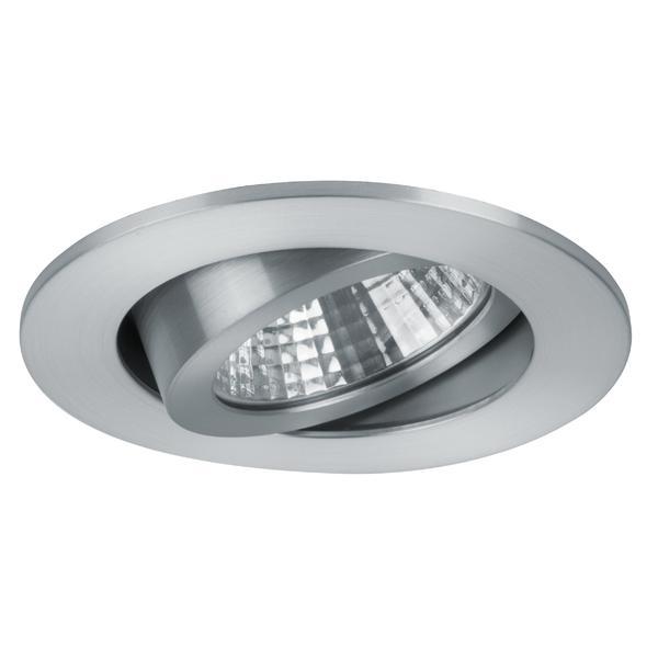 Brumberg 12261253 LED-Einbaustrahler 350 mA, 7 W, 38°, 2.700 K, rund, schwenkbar, alu mat