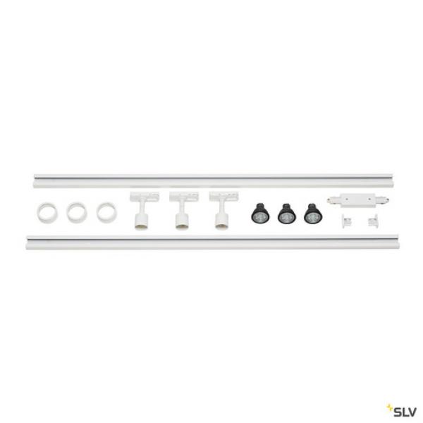 Slv 143191 1PHASEN-HOCHVOLT-SET, LED, weiß, inkl. 2x1 m Hochvoltschiene, 3xPurileuch