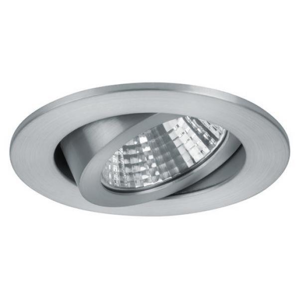 ARDEBO.de - 12361253 LED-Einbaustrahler 350 mA, 7 W, 38°, 3.000 K, rund, schwenkbar, alu mat