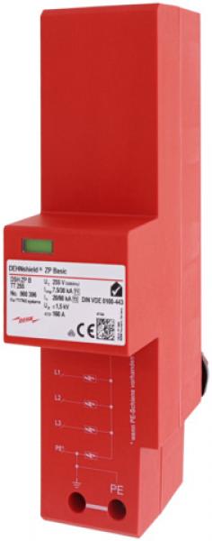 Dehn + Söhne DSH ZP B TT 255 Kombiableiter Typ1+2 DEHNshield ZP Basic für dreiphasige TT und 