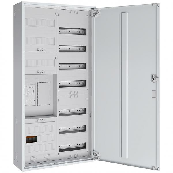 ARDEBO.de - S27EA111 Zählerschrank eHZ 1Z 1R 1V 1APZ, HLAK IP43 SK2, 5-polig, BxHxT: 550x110