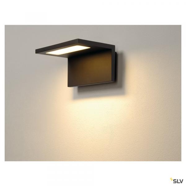 Slv 231355 ANGOLUX WALL, Outdoor Wandleuchte, LED, 3000K, IP44, anthrazit, 36 SMD LE