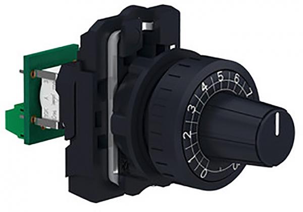 Schneider Electric XB5AD912R10K Potentiometer Kunststoff Komplettgerät mit integr. Widerstand 10KOh