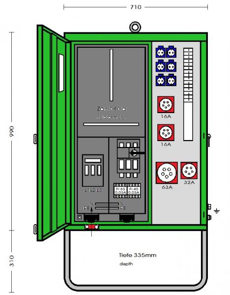 ARDEBO.de - AV 63N/A/6211-2 Anschlußverteiler- Endverteilerschrank