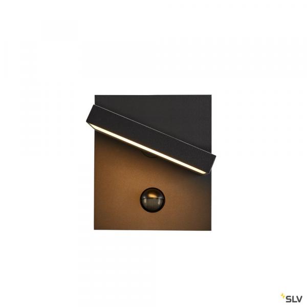 Slv 1002990 ABRIDOR SENSOR, Outdoor LED Wandaufbauleuchte IP55 anthrazit 3000/4000K