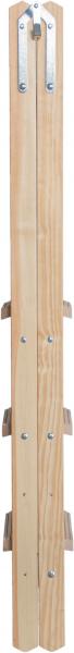 Krause 818348 Holz Stufen/Sprossen Doppelleiter 2x7