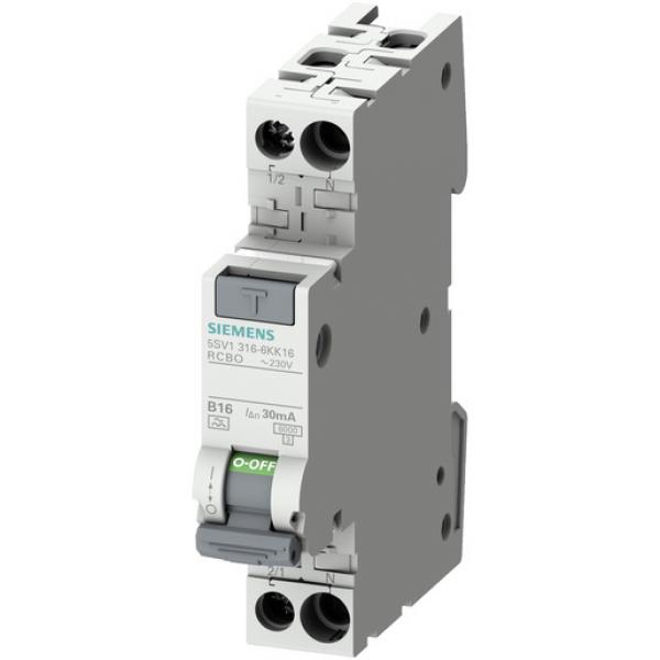 Siemens 5SV1316-6LK16 FI/LS kompakt 1P+N 6kA Typ A(G) 30mA B16