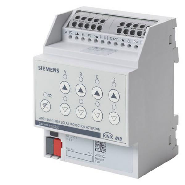 Siemens N 543D31 Sonnenschutzaktor, 4 x AC 230 V, 6 A, mit Endlagenerkennung