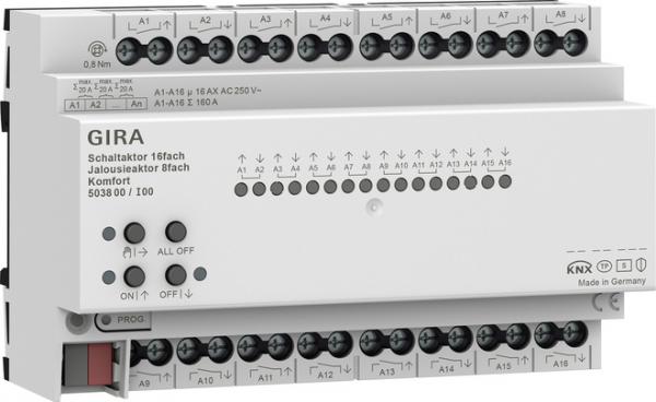 ARDEBO.de - 503800 Schalt-/Jal.aktor 16f/8f 16 A REG Kmf KNX Secure