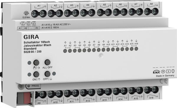 ARDEBO.de - 502800 Schalt-/Jal.aktor 16f/8f 16 A Std OneKNX REG