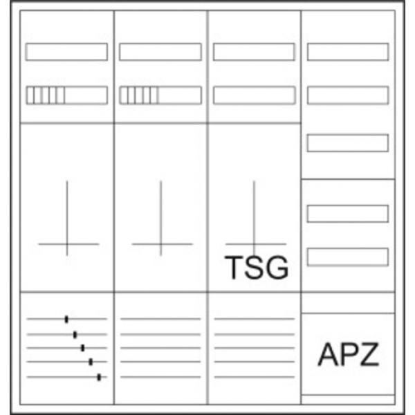 Eaton Electric ZSD-ZZTV-1100/APZ Zähler-Komplettschrank für 3-Punktbefestigung, ohne Bestückung