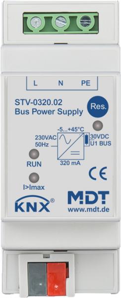 MDT technologies STV-0320.02 Busspannungsversorgung, 2TE, REG, 320 mA