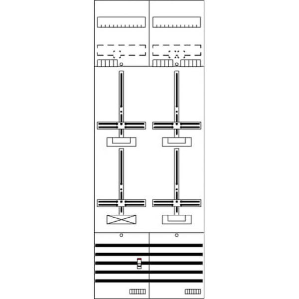 Striebel & John DF29G3B DF29G3B Zählerfeld 9RE 3Z1S vorverdrahtet mit Zählerkreuz