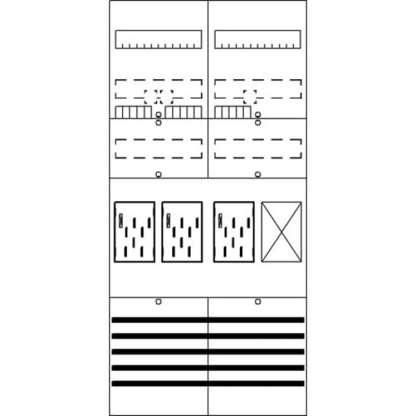 Striebel & John BF27F31 BF27F31 Zählerfeld 7RE Z1R vorverdrahtet mit BKE-I